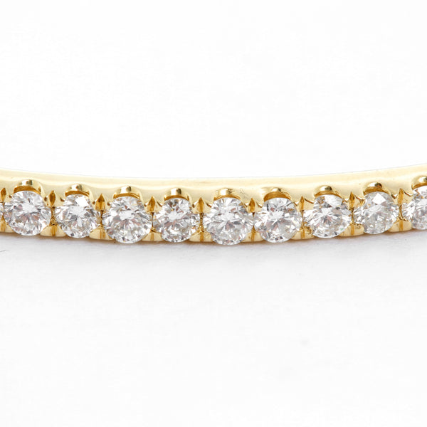 14K Yellow Gold Diamond Bangle Bracelet