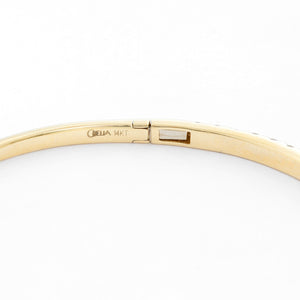 14K Yellow Gold Diamond Bangle Bracelet