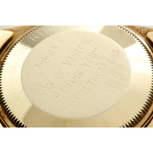 Rolex Date 15037 Men's 14K Yellow Gold Davey O'Brien Award Watch