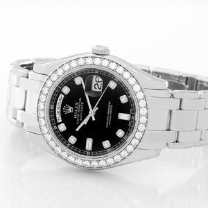 Rolex Masterpiece / Pearlmaster Day-Date Men's Platinum and Diamond Watch 18946