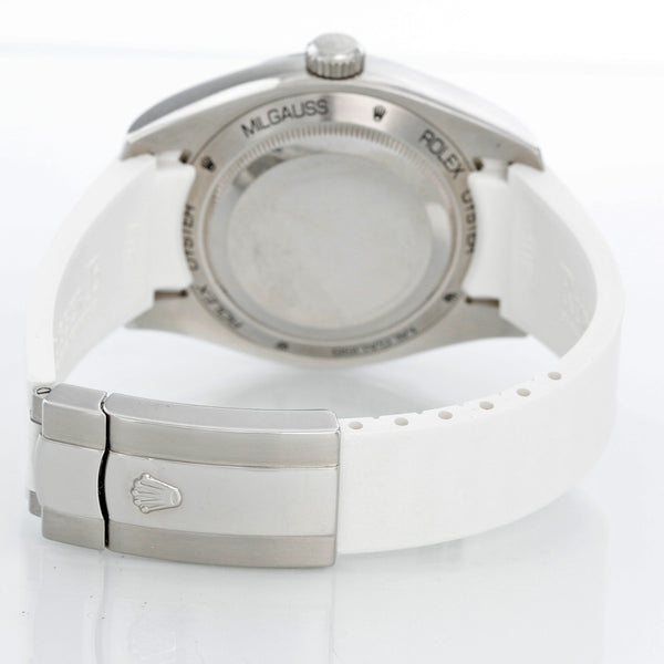 Rolex Milgauss Stainless Steel Men's Watch White Dial 116400