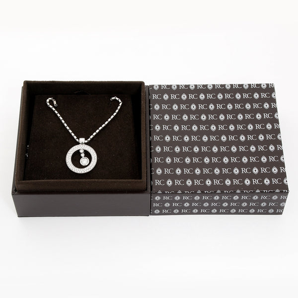 Roberto Coin Cento 18K White Gold Baby "o" Pendant