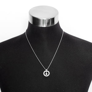 Roberto Coin Cento 18K White Gold Baby "o" Pendant