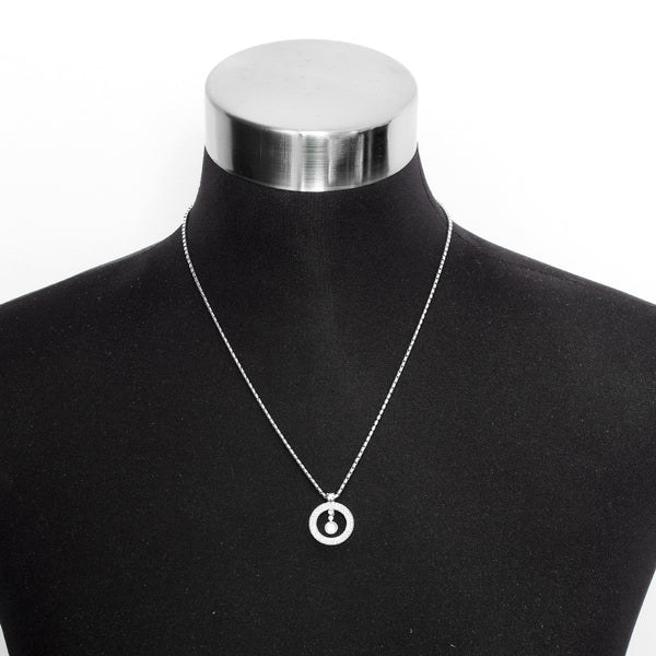 Roberto Coin Cento 18K White Gold Baby "o" Pendant