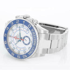 Men's Rolex Yacht-Master II Regatta Watch Stainless Steel Blue Bezel 116680