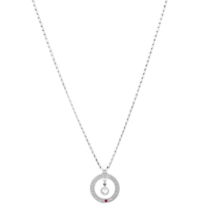 Roberto Coin Cento 18K White Gold Baby "o" Pendant