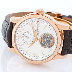 Jaeger - LeCoultre Master Dual Time Tourbillon Men’s Watch 146.2.34.S