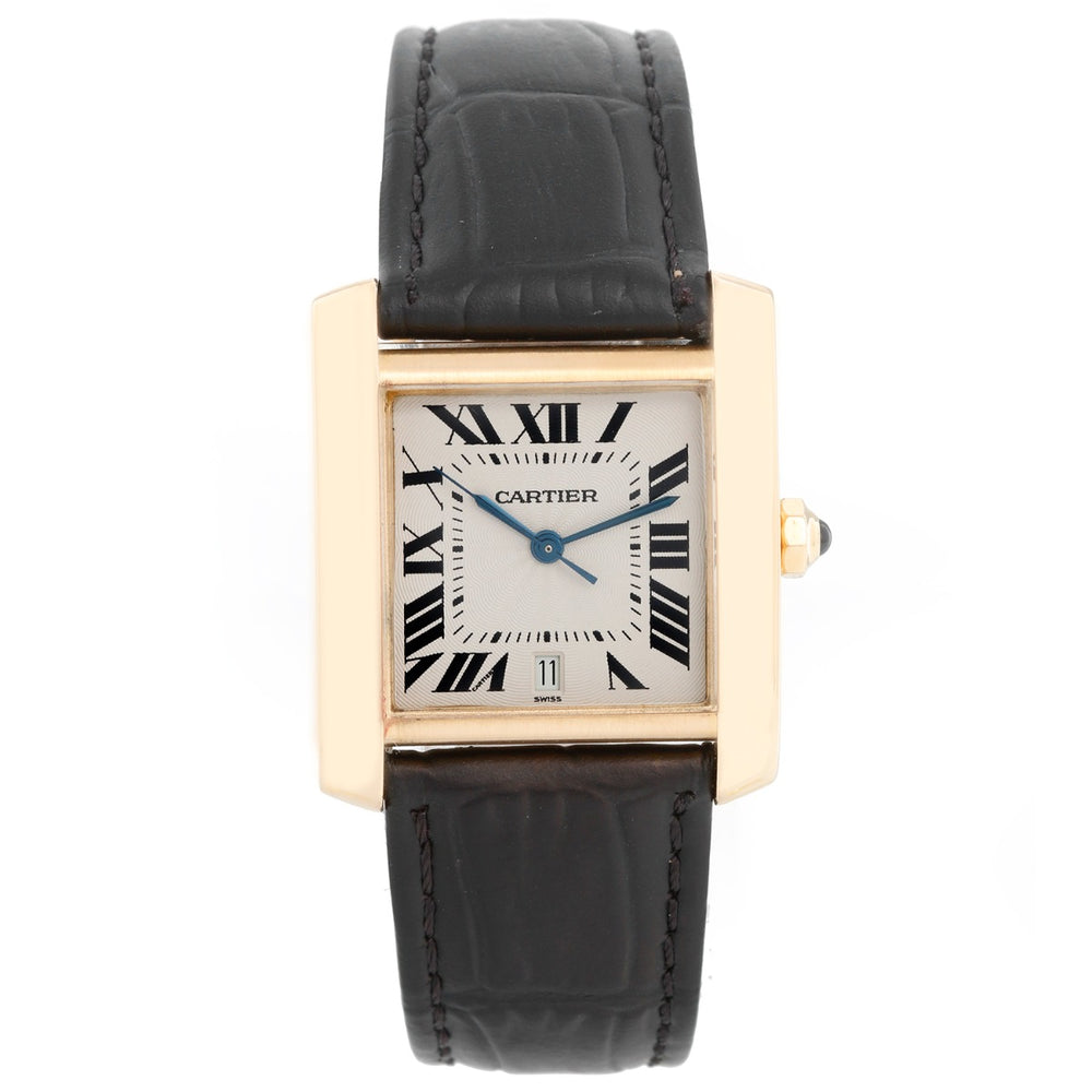 Cartier Tank Francaise 18k Yellow Gold Men's Watch W5000156 1840
