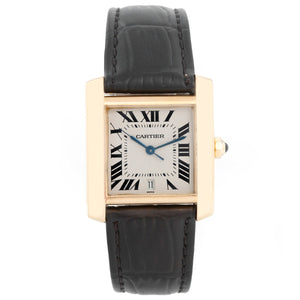 Cartier Tank Francaise 18k Yellow Gold Men's Watch W5000156 1840