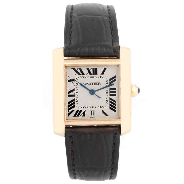 Cartier Tank Francaise 18k Yellow Gold Men's Watch W5000156 1840
