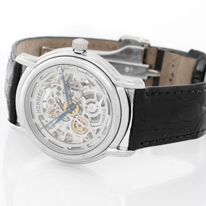 Hermes Sesame Skeleton 18K White Gold Watch