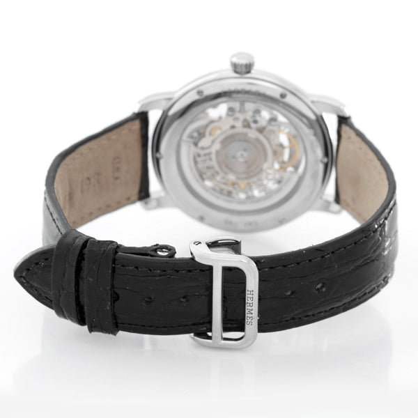 Hermes Sesame Skeleton 18K White Gold Watch