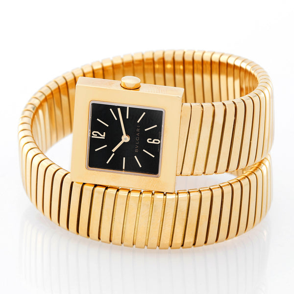 Bulgari Tubogas 18K Yellow Gold Solotempo Watch SQ221T