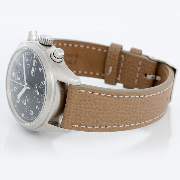IWC Pilot Flieger Chronograph Day Date Automatic Watch