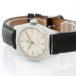 Rolex Vintage Bubbleback 6050 Men's Stainless Steel Watch