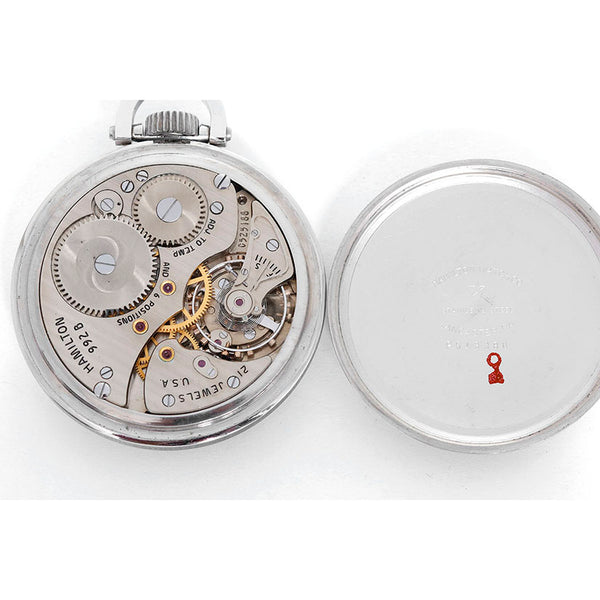 Hamilton Stainless Steel Railway Special Pocket Watch