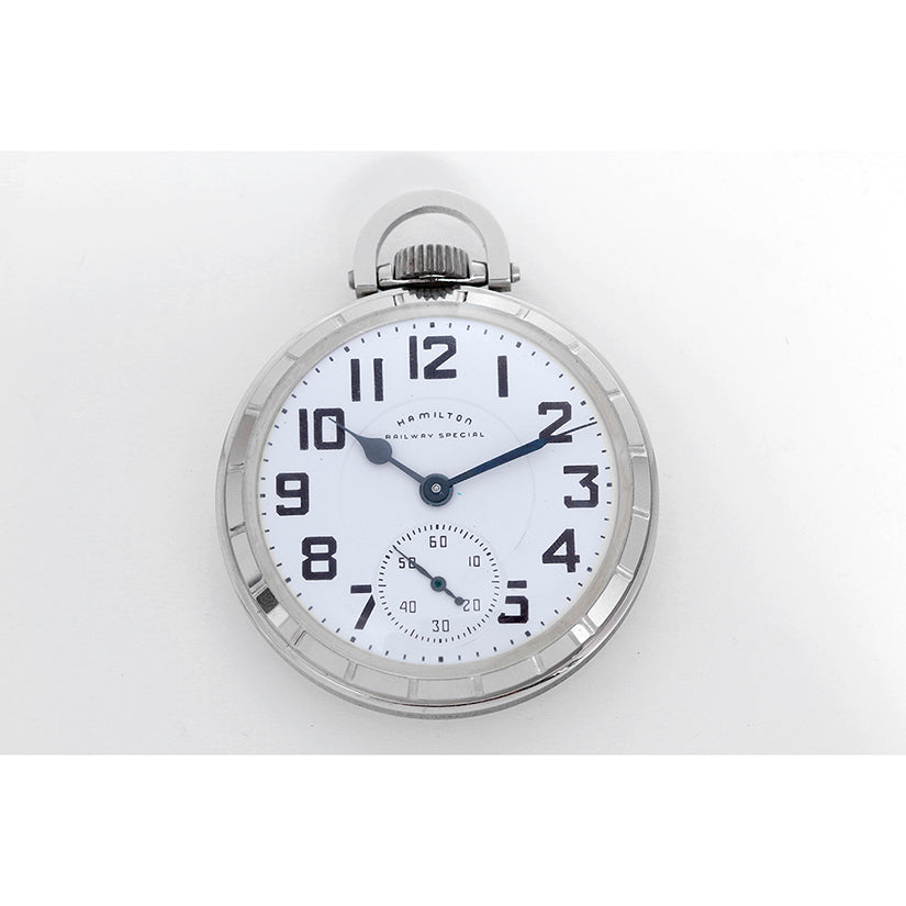 Hamilton Stainless Steel Railway Special Pocket Watch