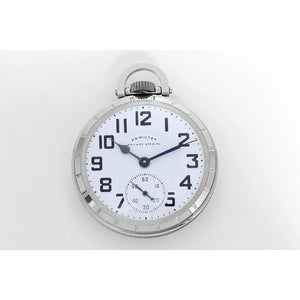 Hamilton Stainless Steel Railway Special Pocket Watch