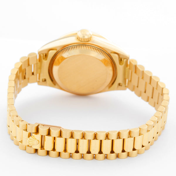 Ladies Rolex President 18k Gold & Diamond Watch 69158