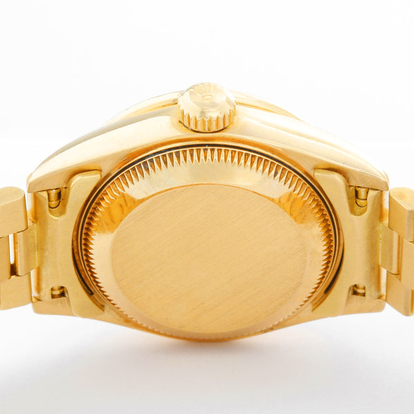 Ladies Rolex President 18k Gold & Diamond Watch 69158