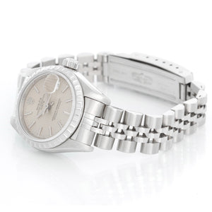 Ladies Rolex Date Watch 69240 Silver Tapestry Dial