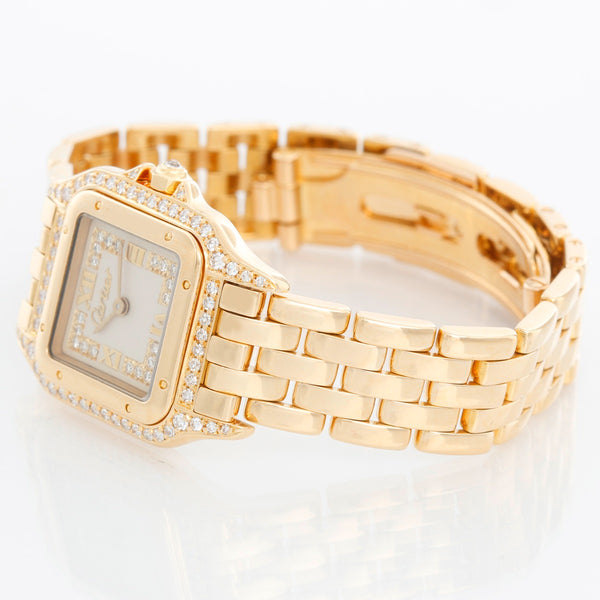 Cartier Panther Ladies 18k Yellow Gold Diamond Watch