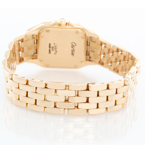Cartier Panther Ladies 18k Yellow Gold Diamond Watch