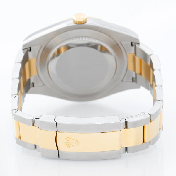 Rolex Datejust II Men's 2-Tone Steel Gold Watch Diamond Dial 116333