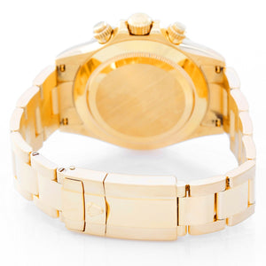 Rolex Cosmograph Daytona Men's 18k Gold Watch 116528 Gold Dial