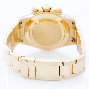 Rolex Cosmograph Daytona Men's 18k Gold Watch 116528 Gold Dial