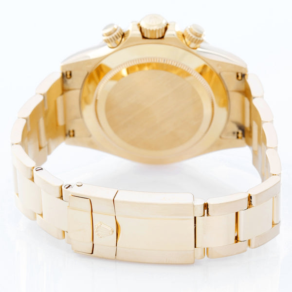 Rolex Cosmograph Daytona Men's 18k Gold Watch 116528 Gold Dial