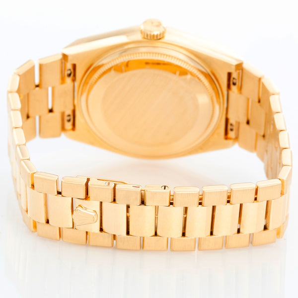 Rolex Oysterquartz President Day-Date Men's 18k Gold Watch 19018