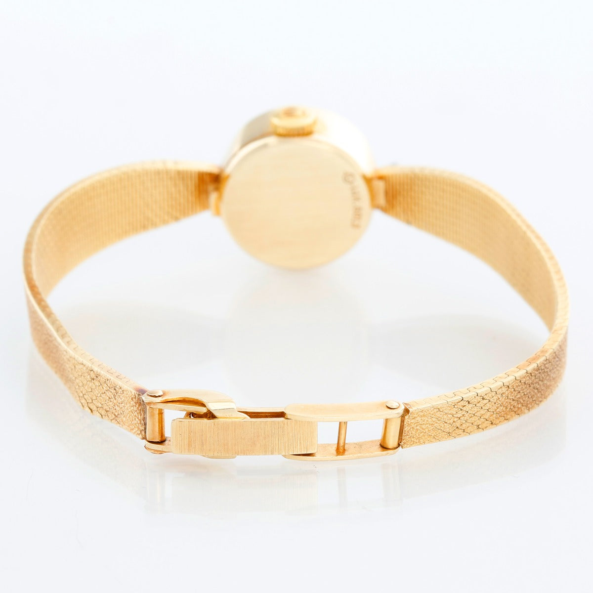OG BOX & PAPERS Vintage Rolex 14k Yellow Gold & Diamonds Ladies Watch [Ref 3523] 1980 ROLEX REF. 3523 LADIES DIAMOND 14K SOLID WHITE GOLD CAL  main image 4