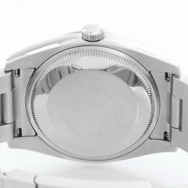 Rolex Air-King Stainless Steel Men's Watch Pink Arabic Dial 114200