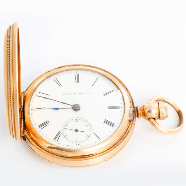 Illinois Watch Co. Currier Gold Filled Pocket Watch