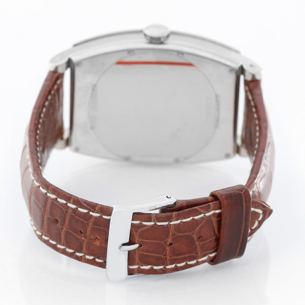 Breguet Heritage 18k White Gold Brown Strap Men's Watch  5480BB12BB0