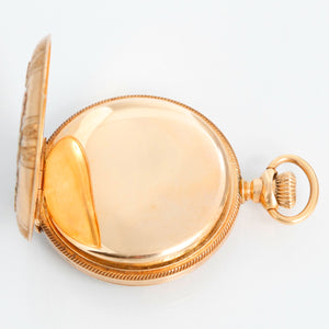 Waltham 14K Tri Gold Ladies Pendant Pocket Watch