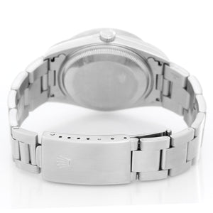 Rolex Date Men's Stainless Steel Watch Engine Turned Bezel 15210