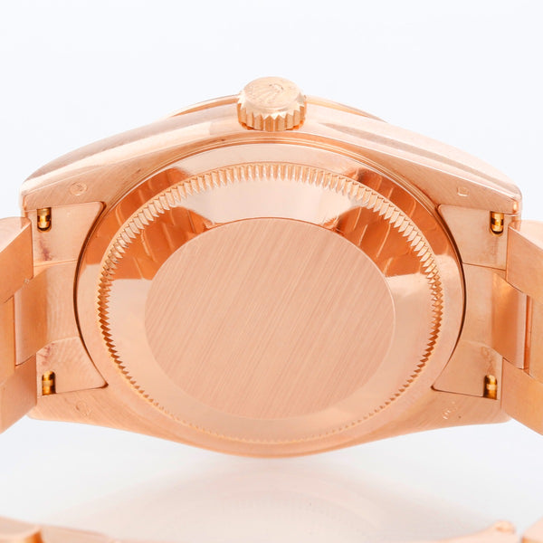Rolex President Day-Date Men's 18k Rose Gold Watch Roman Dial 118205
