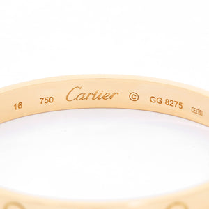 Cartier Love Bracelet 18k Yellow Gold Size 16 with Screwdriver