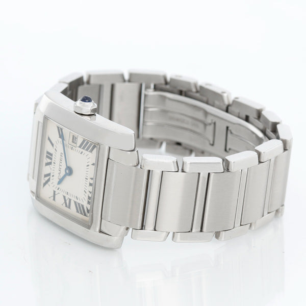 Cartier Tank Francaise Midsize Steel Watch W51011Q3