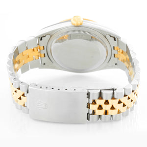 Men's Rolex Datejust Steel & Gold Diamond Watch 16233