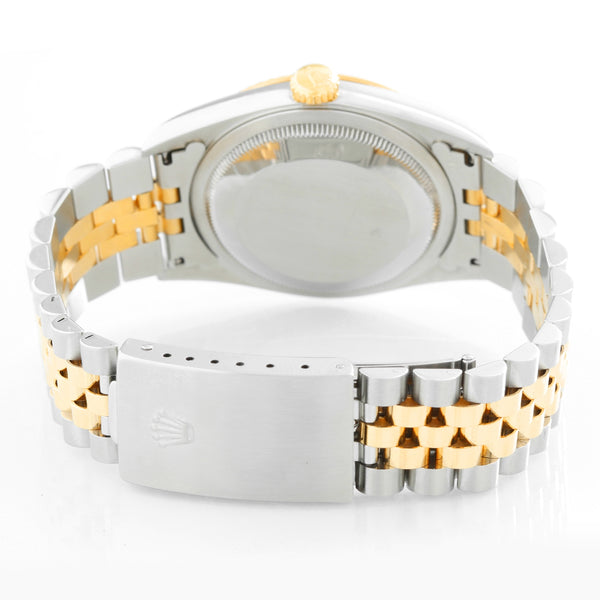 Men's Rolex Datejust Steel & Gold Diamond Watch 16233