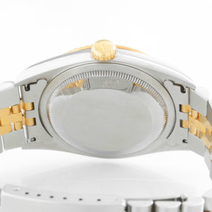 Men's Rolex Datejust Steel & Gold Diamond Watch 16233