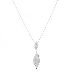 Natalie K 14K White Gold Black & White Diamond Pendant