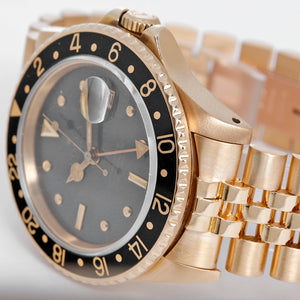 Rolex GMT - Master 16758 18K Yellow Gold Men's Watch