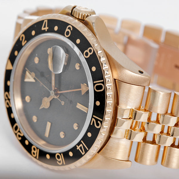 Rolex GMT - Master 16758 18K Yellow Gold Men's Watch