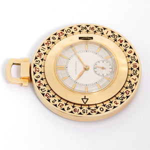 Longines 14K Yellow Gold  Roulette Pocket Watch