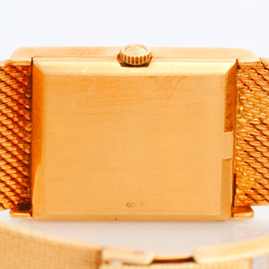 Rolex Cellini Rare Burl Wood Dial 18k Yellow Gold Men's Watch 4127