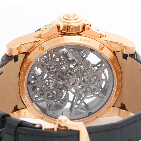 Roger Dubuis Excalibur Double Skeleton Tourbillon 18K Rose Gold